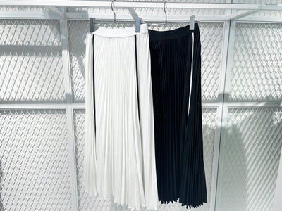 RESTOCK【Piping Pleated Skirt】