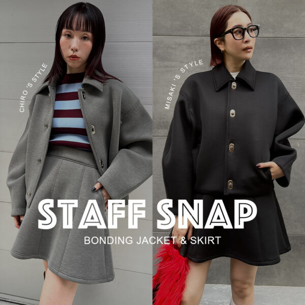 ボンディングジャケット＆スカートSTAFF SNAP