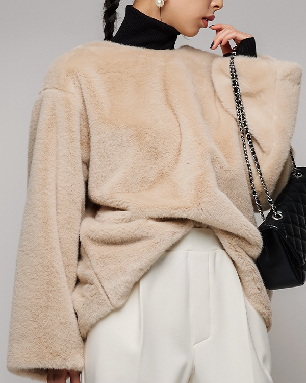 ファー2WAYトップス