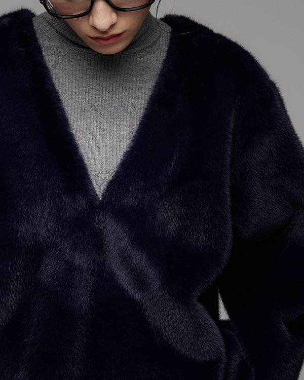 ファー2WAYトップス