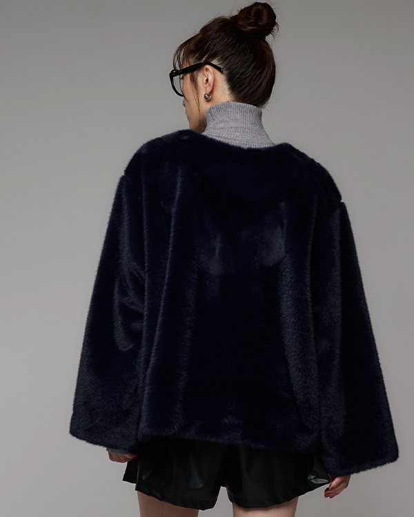 ファー2WAYトップス