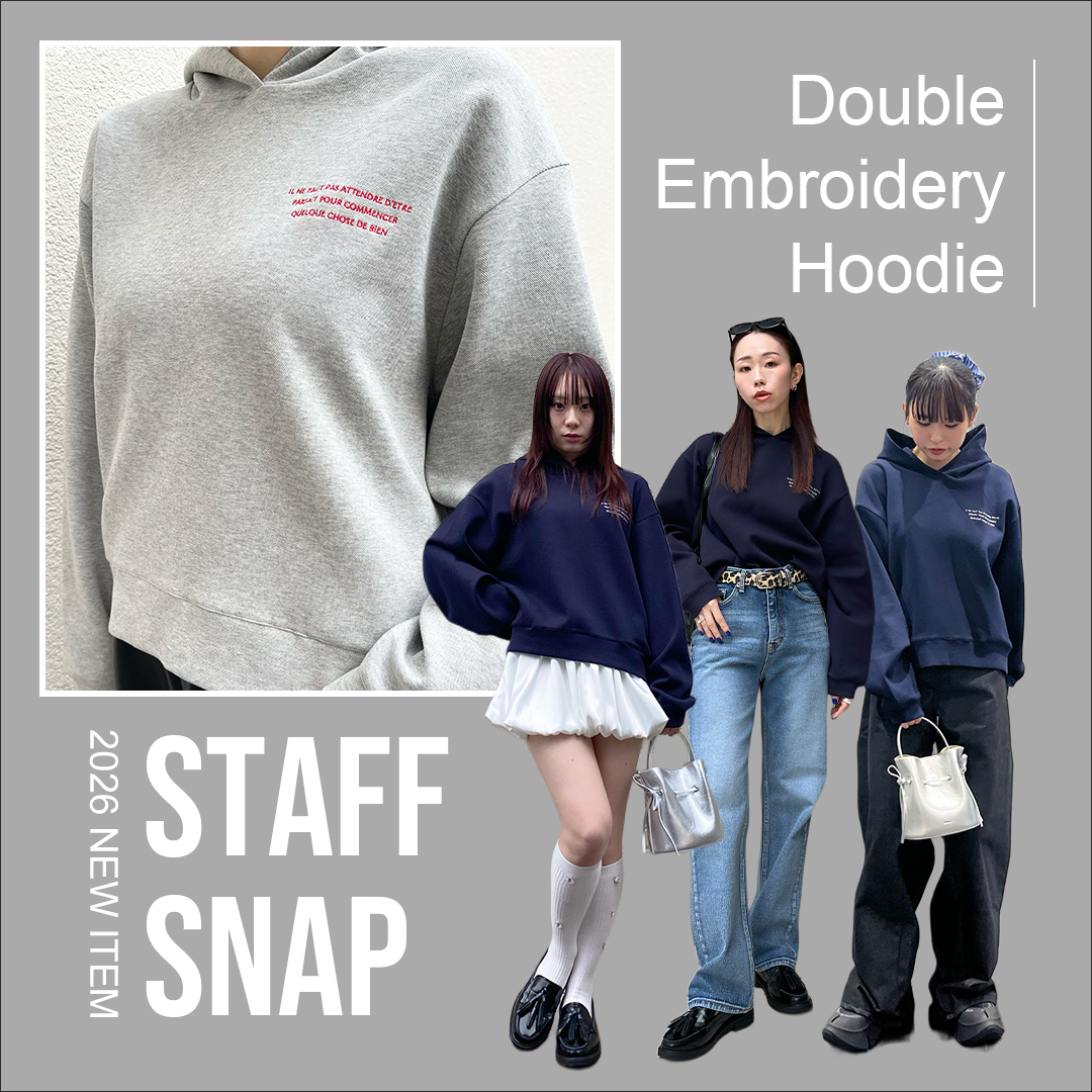 ダンボール刺繍パーカー