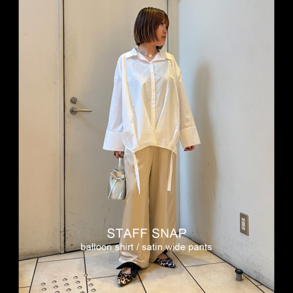 【STAFF SNAP】シンプルなのに差がつく、ニュアンスモードコーデ