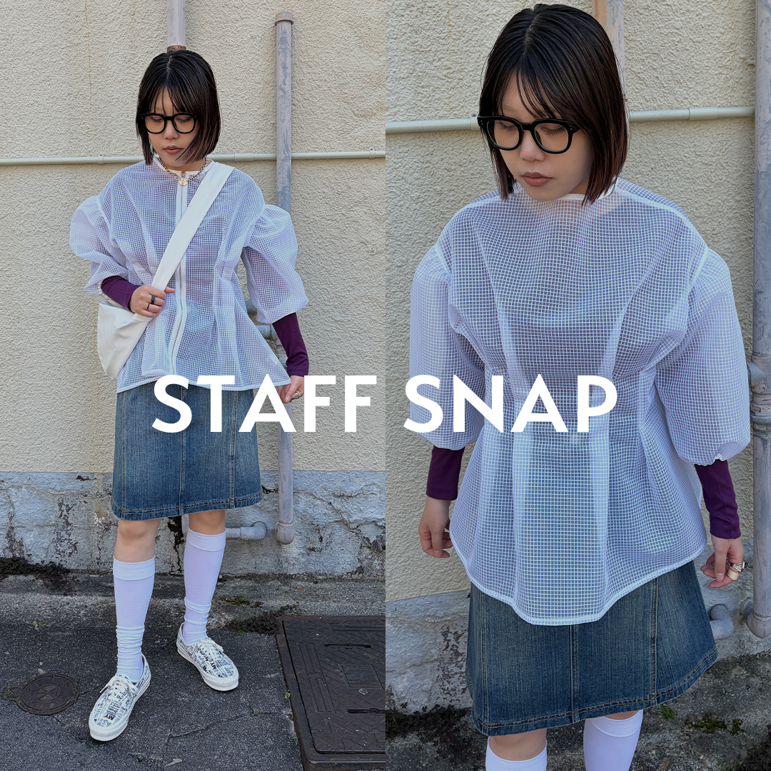 シアー×デニムで魅せる旬バランスコーデ