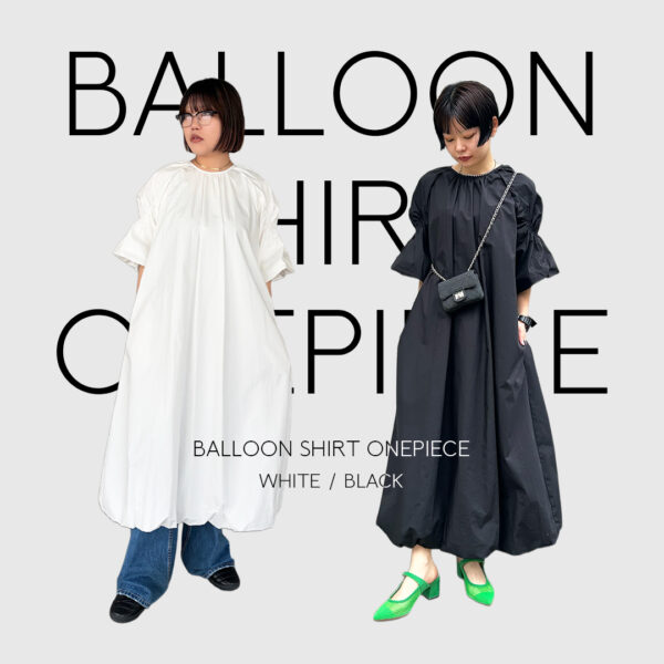 バルーンシャツワンピースSTAFF SNAP
